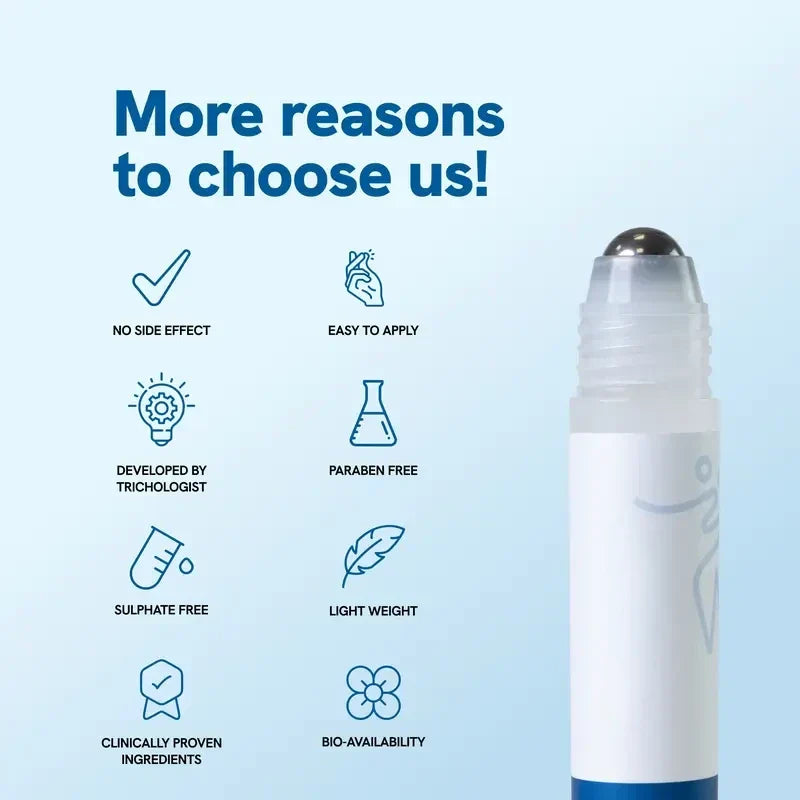 Rosemary Scalp Roll-On Serum – Hair Growth Activator with Redensyl & Anagain (25 ml)