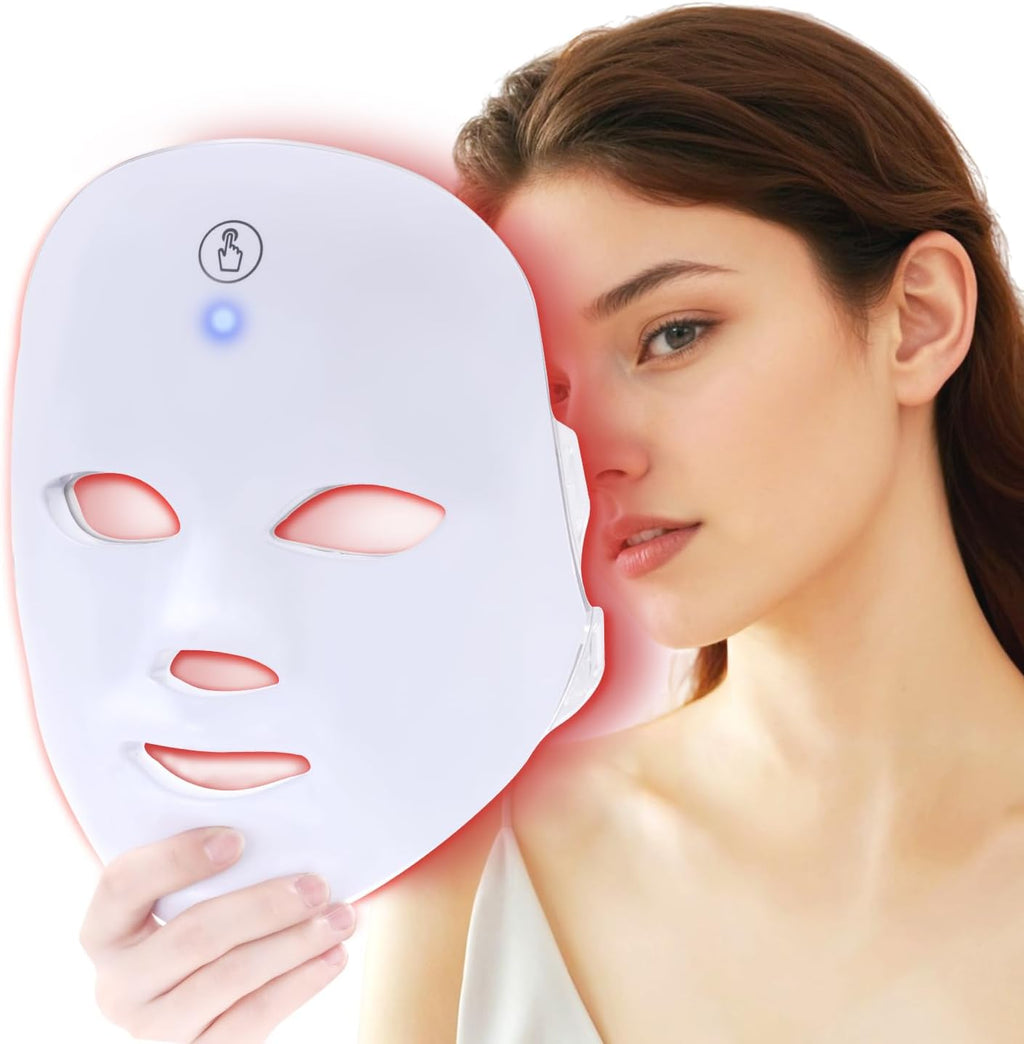 Cordless 7-Color LED Light Therapy Facial Mask