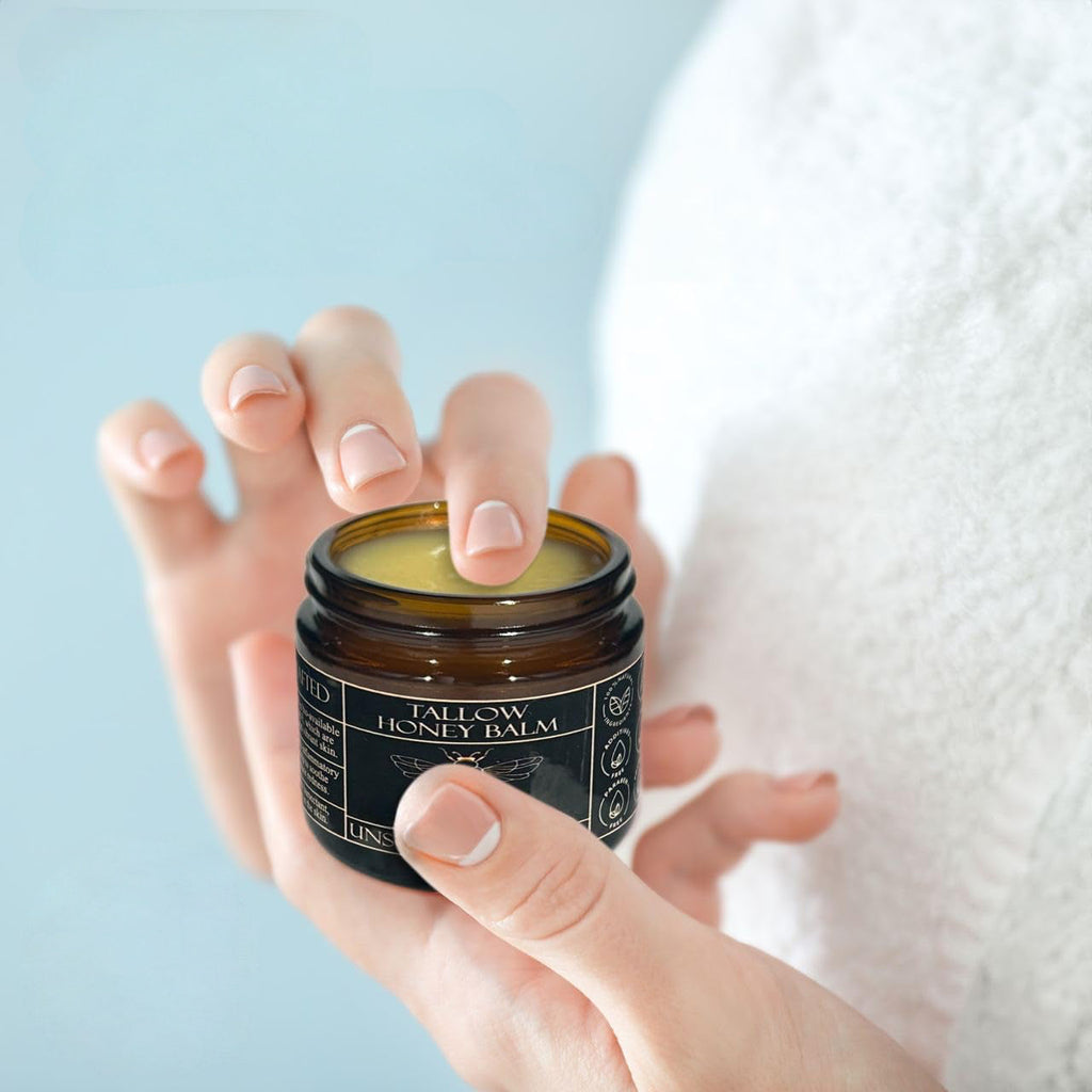 Honey Tallow Balm – Grass-Fed Tallow & Raw Honey Intense Moisture Cream