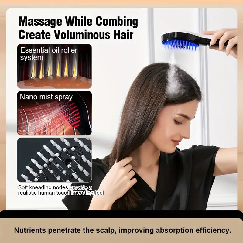 2-in-1 Ionic Hair Dryer & Straightening Comb – Smooth Styling Tool