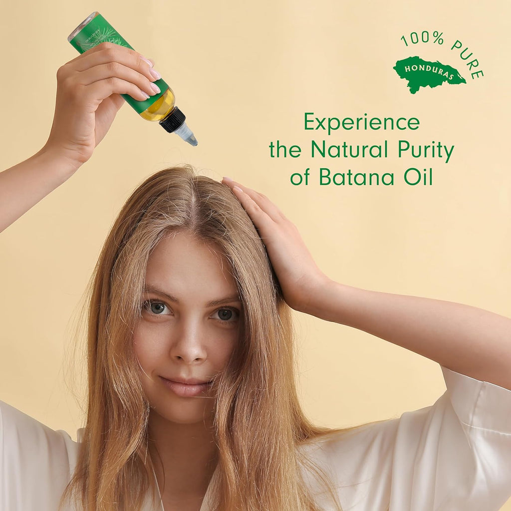 100% Pure Raw Batana Hair Oil – 4 oz, Sourced from Honduras